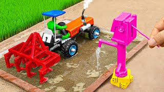 diy tractor plough machine for agriculture  top most creative diy tractor cultivator machine [upl. by Eetak]