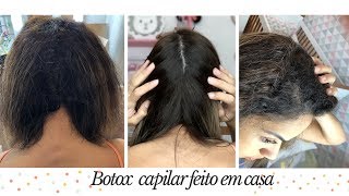 Como fazer botox Capilar em casa [upl. by Joses]