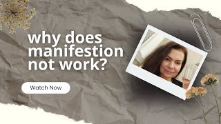 Why Manifestation Doesn’t Work Science of Manifestation Explained [upl. by Naneik]