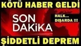 Korkutan DEPREM O İlimizden ŞİDDETLİ Korkutan DEPREM Son Dakika Haberi [upl. by Domph]