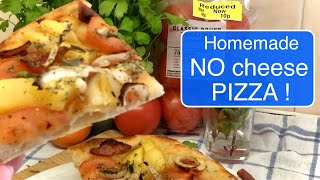 HOMEMADE NO CHEESE PIZZA   LUNCH OUT  EXTREME FRUGAL LIVING VLOG [upl. by Raffarty]