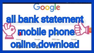 All Bank Statement Mobile Phone Online Download Federal BankBank Statement Tech Live Guruji Video [upl. by Wershba79]