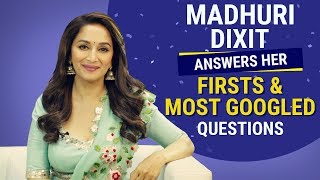 Madhuri Dixit answers her firsts and most googled questions  Pinkvilla  Bollywood  Fashion [upl. by Leziar]