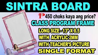 SINTRA BOARD CLASS PROGRAM FRAME  3mm and 5mm [upl. by Akerley]