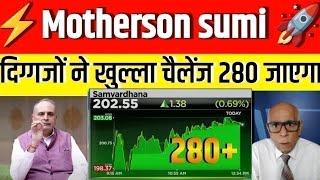 samvardhana motherson share latest news  motherson sumi share target  motherson stock analysis [upl. by Learsi]