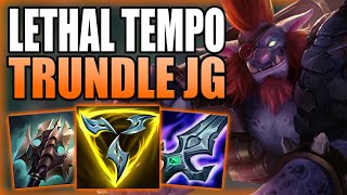 HOW TO PLAY TRUNDLE JUNGLE AFTER THE RETURN OF LETHAL TEMPO  Gameplay Guide League of Legends [upl. by Berliner]