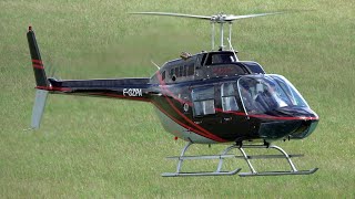 🚁 Bell 206B Jet Ranger III  Start Up Take Off and Landing 🚁 [upl. by Clover]