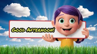 Good Afternoon Song for Kids  Fun amp Energetic Greetings Classroom Song  Preschool amp Kindergarten [upl. by Haonam748]