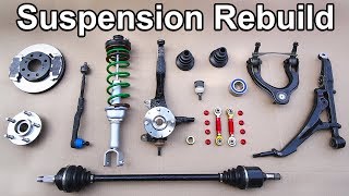 How to Install a COMPLETELY New Front Suspension in your Car or Truck [upl. by Edas670]