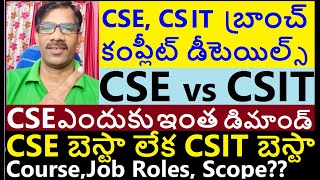 Computer Science amp Engineering Vs Information Technology IT CSE vs CSIT Journey with Joga Rao [upl. by Micah]