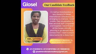 Our Candidate MsSathya ravichandran Staff Nurse traveling to Saudi Arabia on 01092024 jobvacancy [upl. by Ainaj]