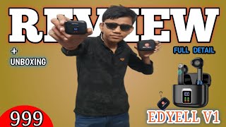 EDYELL V1 Earbuds Review amp Unboxing 🎬 Earbuds Full Review Video  review [upl. by Audre156]