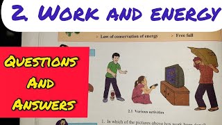 work and energy  class 9 science ncertsolutions [upl. by Cynthia]