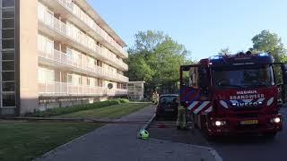 Flat aan Boerhaavestraat in Apeldoorn ontruimd na felle kelderbrand [upl. by Brandi]