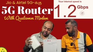 Unlocked 5G Router for Airtel or Jio 5G  ZTE MC801A Demo [upl. by Ahrendt]