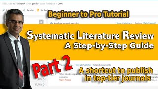 Systematic Literature Review using PRISMA A StepbyStep Guide PART 2 Handson Experience [upl. by Toshiko]