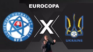 ESLOVAQUIA X UCRANIA  AO VIVO EUROCOPA 21062024  REACT [upl. by Heady]