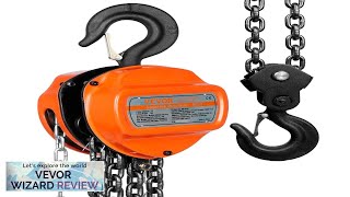 VEVOR Hand Chain Hoist 3 Ton 6600 lbs Capacity 10 FT Come Review [upl. by Alisander864]