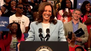 Vice President Kamala Harris speaks about Trump remarks during Atlanta campaign event [upl. by Ardnuaet]