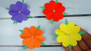 Blumen basteln  blume falten  papierblumen basteln einfach  DIY Bastelideen [upl. by Chouest549]