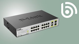 DLink DES1018MP Ethernet PoE Switch Introduction [upl. by Ahsatan]