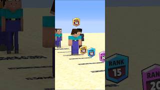 Steve Brother Rank Challenge In Minecraft 🤯 By BigSchoolMinecraft  shorts minecraft [upl. by Flanigan885]