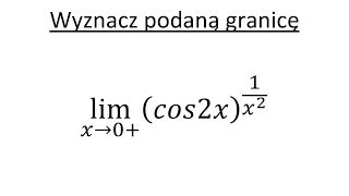 Granica funkcji cz 8 Reguła de lHospitala [upl. by Ycnahc]