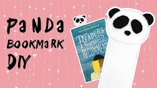 Panda Bookmark DIY [upl. by Amikehs]