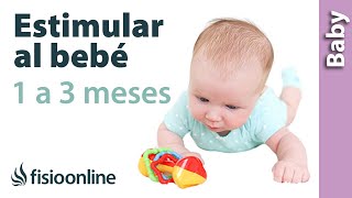 5 ejercicios para ESTIMULAR A MI BEBÉ de 1 a 3 MESES [upl. by Elah]