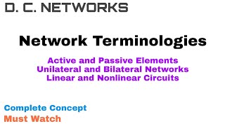 1 Network Terminologies  Part 1  D C Networks [upl. by Nnylatsyrc309]