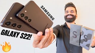 Samsung Galaxy S22 amp S22 Unboxing amp First Look  New Flagship Smartphones🔥🔥🔥 [upl. by Iaw]