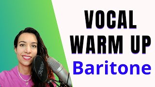 Vocal warm up for BaritoneSinging Warm Up  Baritone Full Range [upl. by Bunce]