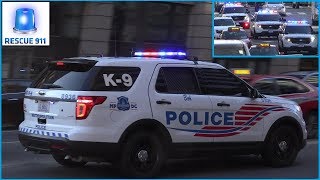 Washington DC 3x Metropolitan Police K9 HiLo Rumbler [upl. by Comras]