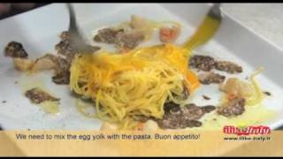 Ricetta  Ciambella alle capesante e tartufo  Tagliolini donut with truffle and scallops [upl. by Niuqauj]