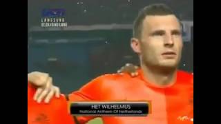 netherland amp indonesia national anthem football friendly Match [upl. by Ylevol]