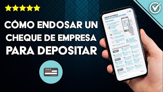 Cómo Endosar un Cheque de una Empresa para Depositar  Paso a paso [upl. by Skip]