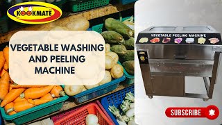 Commercial Vegetable Washing and Peeling Machine  Commercial Bowl Chopper Machine  Buffalo Chopper [upl. by Lily208]