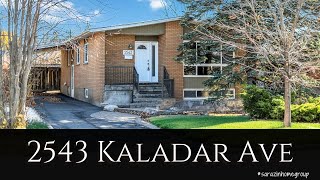 FOR SALE  2543 Kaladar Av Ottawa  SARAZIN HOME GROUP [upl. by Hillard]