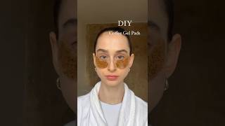 DIY coffee under eye gel pads against dark circles ☕️✨ darkcircles beautydiy beautytips diy [upl. by Aicemat]