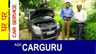 Car Service Check Before Weekend Trips Car Service at home on WagonR Desi Driving School [upl. by Nageek]