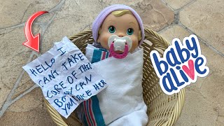 NEW Baby alive doll adoption story [upl. by Teirrah417]