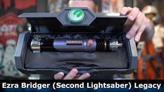 Star Wars Galaxys Edge Ezra Bridger Legacy Lightsaber Review [upl. by Nylahsoj]