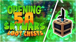 OPENING 50 LOOT CHESTS NEW SKYWARS UPDATE [upl. by Lledra192]