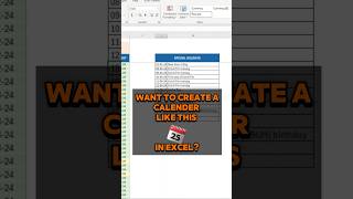 Create a Dynamic Excel Calendar with Conditional Formatting  Excel Tips amp Tricks excel [upl. by Haerb]