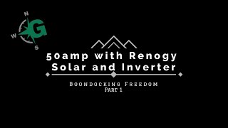 Renogy 3000w inverter  50amp Boondocking set up [upl. by Archle41]