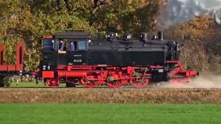 Afscheidsrit van de SSN BR 65 018 stoomlocomotief 17112018 [upl. by Fleischer960]