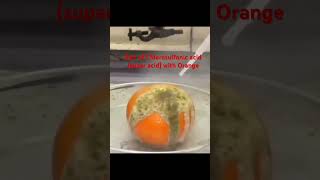 Orange and chlorosulfonic acid super acid🙌🔥shorts ytshorts shortsfeed youtubevideos [upl. by Carina]