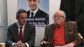 Marseille  le soutien de JeanMarie Le Pen à Stéphane Ravier [upl. by Chita]