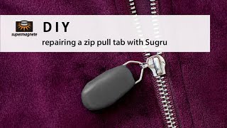 DIY  Fix a Broken Zipper Pull with Sugru – Quick amp Easy Hack [upl. by Rebane]