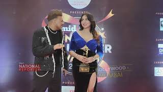 Arshi Khan and Eshaan At Red Carpet of MidDay Influencer Award 2024  Arshi Khan [upl. by Tiebold]